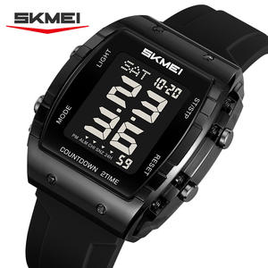 <span class=keywords><strong>Reloj</strong></span> <span class=keywords><strong>digital</strong></span> unisex Skmei 2409-2410 con esfera personalizada de diseño elegante, correa de silicona, cronómetro rectangular, en stock, <span class=keywords><strong>reloj</strong></span> para parejas. - Product Image 2