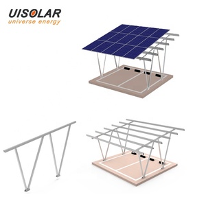 UISOLAR Aluminum Ground Carport Systems Solar Panel Ground Power Solar System Solar Carport Photovoltaic Panels Canopy