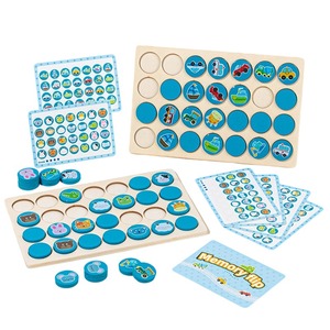 Juego Educativo Montessori de Ajedrez con Memoria, Juguete Interactivo de Madera para Niños - Product Image 1