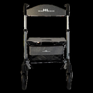 รถช่วยเดินแบบพับได้ He Lao Walker Rollator H1 ล้อ 8 นิ้ว น้ำหนักเบา สำหรับผู้สูงอายุ ใช้ได้ทั้งในบ้านและนอกบ้าน - Product Image 2