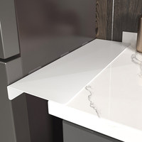 Protection transparente en plastique PC pour bord de bureau, barrière anti-chute pour interstice de table, pour mobilier de maison et de bureau