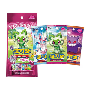 Boîte de collection originale en chinois simplifié, Cajas Gengar Badge Gem Pack Badge Set Trading Cards Pokemoned Booster Box Board Games - Product Image 1