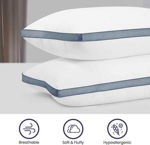 Penjualan laris nyaman penutup serat daur ulang GRS bantal alergi hypo kualitas <span class=keywords><strong>Hotel</strong></span> tidur Premium untuk tempat tidur - Product Image 4