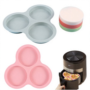 DIY Silikon 4-Zoll Runde 3-Fach Kuchenform & Backblech Multifunktionales Ofenfestes Backwerkzeug - Product Image 1