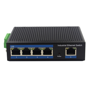 पॉई नेटवर्क स्विच 5-पोर्ट 100/1000 एमबीपीएस अप्रबंधित फास्ट ईथरनेट पो + स्विच दीन-रेल डीसी 48v ~ 55v नेटवर्क स्विच - Product Image 1