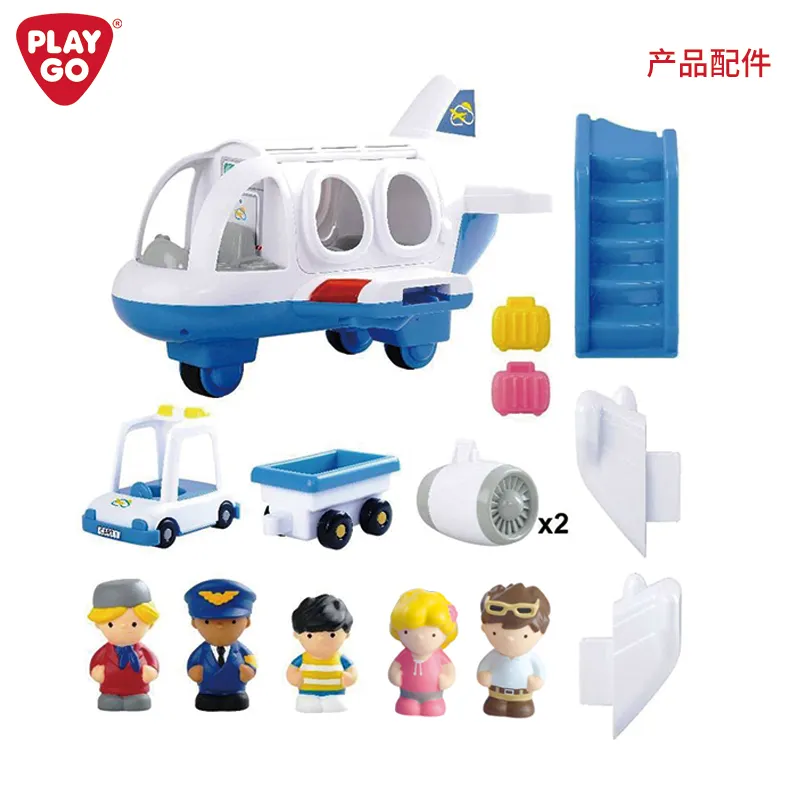 Playgo up in the SKY Ensemble de jouets en plastique Unisex Travel Plane Fun pour tous les âges!