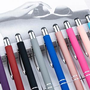 Metal Push Glue <b>Pen</b> Multi-<b>Color</b> Capacitive Touch Screen Aluminum Promotional <b>Pen</b> Can Print Logo Sports Gift - Product Image 2