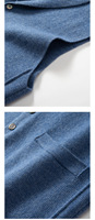 Pull en cachemire personnalisé pour homme, col en V, sans manches, uni, élégant, doux, chaud, tricoté, best-seller