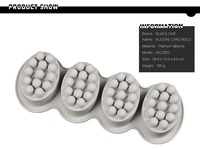 Molde de Silicona UNIMOULD de 4 Cavidades para Jabón y Fondant, Hecho a Mano, Antiadherente, Ecológico, Molde de Silicona para Fondant, Molde para Barra de Chocolate