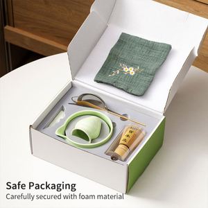 Custom Luxury Traditional 5-Piece Japanese Ceramic Teaware With <b>Matcha</b> Bowls for Coffee & <b>Tea</b> Gift <b>Set</b> - Product Image 3