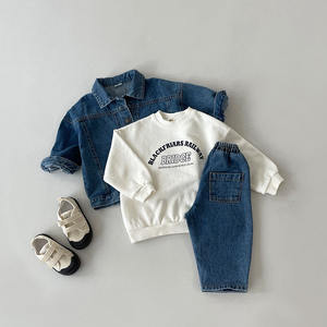 Prezzo basso personalizzato bambini 100% cotone autunno <span class=keywords><strong>bambino</strong></span> Denim ragazzi giacca cappotto invernale giacche di <span class=keywords><strong>jeans</strong></span> per bambini - Product Image 5
