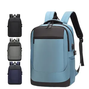 Custom Student Rugzak Oxford Waterdichte Business Computer Tas Voor Mannen Grote Capaciteit Schooltassen Met Usb-Poort Laptop Back Pack