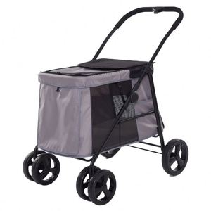 Poussette pour animaux de compagnie de grande taille, pour chats et chiens, poussette universelle pour chiens, poussette de luxe pour animaux de compagnie XXL, 4 roues, poussette de luxe pour grands chiens, fabriquée en usine BSCI - Product Image 1