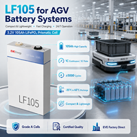 Batterie LiFePO4 EVE EU Stock LF105 105Ah 5000 Cycles 3.2V, Batterie Lithium 60V AGV 105Ah 3.2V