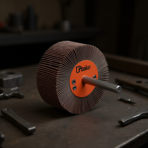 แผ่นขัดแบบฟลัปวีล ขนาด 40x15 มม. แกน 6 มม. ความหยาบ 120 กริต สำหรับขัดโลหะ - Product Image 3