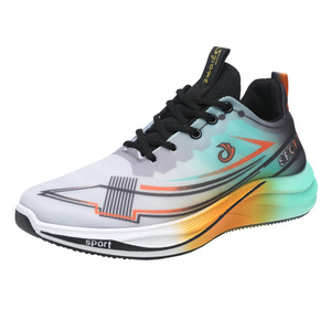 Chaussures de course décontractées et respirantes pour hommes, nouvelle collection automne, avec maille colorée, idéales pour les étudiants et le commerce international - Product Image 1