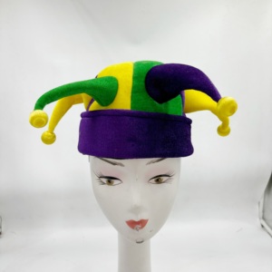 Vente chaude Bling Light-Up Jester Hat avec Bells Clown Hat pour les fêtes <span class=keywords><strong>de</strong></span> Mardi Gras et d'Halloween - Product Image 5