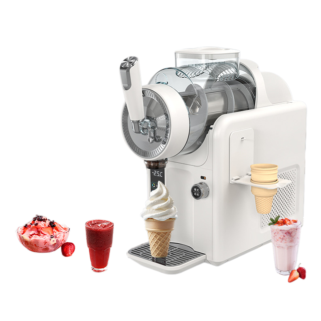 Compact Slushy Machine Automatic Self-cleaning Multifunctional Ice Cream Milkshake Smoothie Frozen Drink Maker