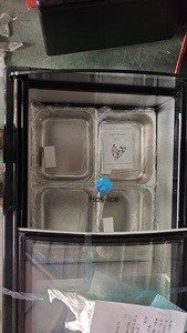Vitrine à glaces avec comptoir en verre incurvé, vitrine à gelato commerciale de comptoir à refroidissement direct avec bacs en acier inoxydable - Product Image 5