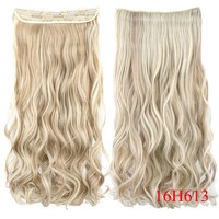 Extension de cheveux à clipser pour femmes, 26 pouces, cinq clips, une seule pièce, sans couture, longue et ondulée