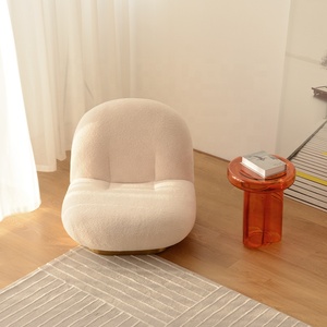 เก้าอี้โซฟาแบบหมุนได้เก้าอี้โซฟาเดี่ยวแบบเรียบง่ายและสบายๆเก้าอี้โซฟาสไตล์อิตาเลียนเก้าอี้พักผ่อนผ้าโซฟา - Product Image 3