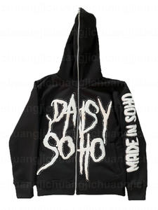 Sudadera con Capucha HG2002 Personalizada de Fábrica, Estilo Y2K, con Pedrería Bordada en 3D, de Alta Calidad, para Hombre - Product Image 5