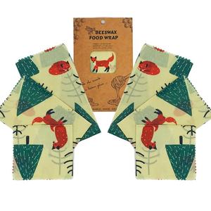 Eco Friendly Reusable Waterproof <strong>Bee</strong> <strong>Wax</strong> Wrapping Paper Organic Cotton Beeswax Food <strong>Wrap</strong> - Product Image 2
