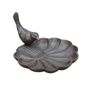 Mangeoires d'oiseaux montées sur le pont pour décoration de jardin extérieur Bain d'oiseaux Mangeoire à oiseaux en métal pour garde-corps de pont - Product Image 3