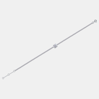 Bijouterie fine S925 Sterling Silver Tennis Chain Bracelet Incrustation Moissanite Gemstone Bracelet réglable pour femme Vente en gros