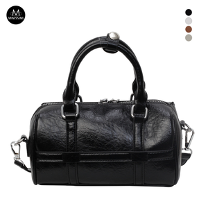 Bolso <span class=keywords><strong>de</strong></span> Hombro Cruzado <span class=keywords><strong>de</strong></span> PU para Mujer, Estilo Bowling, Otoño-Invierno 2026, Directo <span class=keywords><strong>de</strong></span> Fábrica, Diseño Minimalista, Tipo Boston - Product Image 4