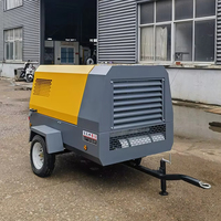 Compresseur diesel pour machines minières 185cfm 190 Cfm 8bar, petit compresseur à vis rotatif pour forage de roche