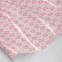 Tissu vinyle TPU transparent imprimé numériquement sur mesure, épaisseur 0,5 mm, simili cuir pour sacs et nœuds avec support tissé