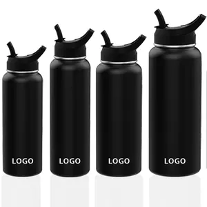 2024 Insulated 32oz 18oz 40oz Custom Water Bottle Stainless Steel Insulated Water Bottles With Straw