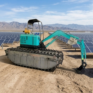 Pelle amphibie nouvellement conçue pour la drague d'utilisation de rivière avec engrenage de moteur de pompe de boîte de vitesse de noyau-Ponton utilisé à vendre - Product Image 1