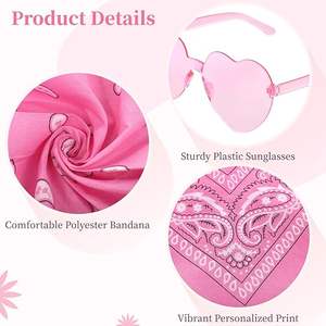 <span class=keywords><strong>Sombrero</strong></span> Vaquero Rosa con Lentejuelas y Corona <span class=keywords><strong>de</strong></span> Tiara para Mujer, Uso en Fiestas <span class=keywords><strong>de</strong></span> las Cuatro Estaciones, Ajustable, con Gafas <span class=keywords><strong>de</strong></span> Corazón y Banada - Product Image 3