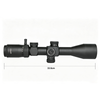 Lunette de tir longue portée 4-16x44 FFP en alliage d'aluminium HD, étanche, avec base de montage de 30 mm, optique télescopique de haute qualité