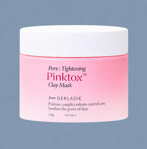 Masque facial purifiant rose professionnel Derladie, lissage des pores, réparation de la barrière cutanée, complexe détoxifiant au kaolin, masque à appliquer sur tous les types de peau - Product Image 1