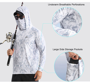 <span class=keywords><strong>เสื้อ</strong></span>ฮู้ดดี้ลาย<span class=keywords><strong>ปลา</strong></span>พิมพ์<span class=keywords><strong>ลาย</strong></span>โลโก้ตามสั่งสำหรับผู้ชาย ป้องกันแสงแดด UPF 50+ <span class=keywords><strong>เสื้อ</strong></span>แขนยาวน้ำหนักเบาสำหรับกิจกรรมกลางแจ้ง เดินป่า ตก<span class=keywords><strong>ปลา</strong></span> - Product Image 2