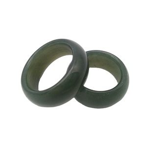 Nhẫn Đá Ngọc Bích Tự Nhiên Cho Nam Nữ, Nhẫn Đá Ngọc Bích <span class=keywords><strong>Nephrite</strong></span> Xanh Lá Được Chứng Nhận - Product Image 4