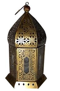 Faroles de Metal con patrón marroquí para decoración del hogar, faroles de vela de nuevo diseño, venta al por mayor, Ramadán - Product Image 2