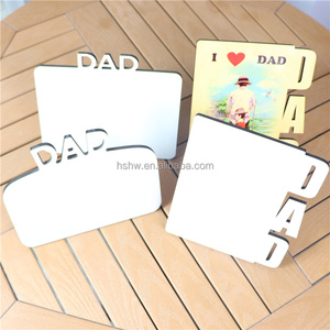 Neues Design Großhandel Hochwertige Kreative Umweltfreundliche Individuelle Foto-Plaketten Holz Blanko Sublimations-MDF MOM DAD GRAD Foto - Product Image 6