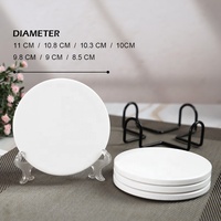 Lot de sous-verres en céramique dolomite personnalisables DIY, carrés, absorbants, écologiques, avec base en liège, vierges pour sublimation, modernes