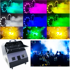 Máquina de burbujas antiniebla LED de 2000W, Control remoto DMX, máquina de humo de burbujas de doble rueda para boda, discoteca, fiesta, efecto de iluminación de escenario - Product Image 4