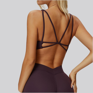 Soutien-gorge de sport ultra-confortable à séchage rapide, dos croisé, vêtement chinois, doux, respirant, fin, multicolores, push-up - Product Image 2