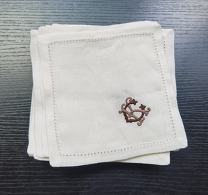 Servilleta de cóctel de algodón de lino barato personalizado/posavasos de lino Hemstitch para venta al por mayor, aperturas de <span class=keywords><strong>tiendas</strong></span>, eventos de boda, hotel, fiesta - Product Image 6