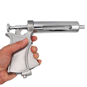 Semi-Automatic 50ml Pistol Syringe Continuous Adjustable Metal Veterinary <strong>Injector</strong> Reusable <strong>Animal</strong> Vaccine <strong>Injector</strong> for Cattle - Product Image 2