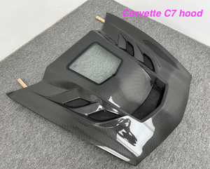 Cofano MRD in Fibra di Carbonio per Chevrolet Corvette C7 Cofano in Vera Fibra di Carbonio con Copertura in <span class=keywords><strong>Vetro</strong></span> Stile Regular in Fibra di Carbonio V2 - Product Image 5