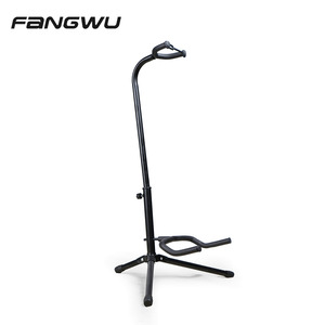 Metal Musical Instrument Tripod Holder Guitar Floor Stand for Acoustic Electric Guitar Bass - Product Image 1