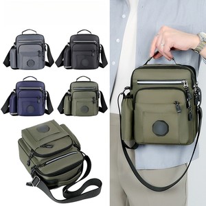 Sac de messager multifonctionnel en nylon tendance pour homme, sac de sport <span class=keywords><strong>d</strong></span>écontracté à bandoulière avec porte-bouteille - pour l'<span class=keywords><strong>été</strong></span> ou l'hiver - Product Image 3