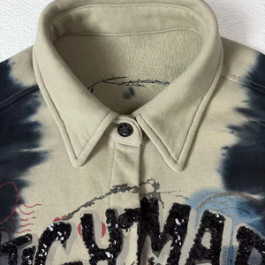 Camiseta Oversize con Estampado de Mickey y Panel en Contraste, Diseño de Fábrica 6829/FANMAJIALIE, Estilo Casual para Uso Diario y <span class=keywords><strong>Moda</strong></span> Urbana - Product Image 4